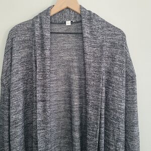 Daily Ritual Anthropologie Cardigan Gray Marled Open Front Womens  XL